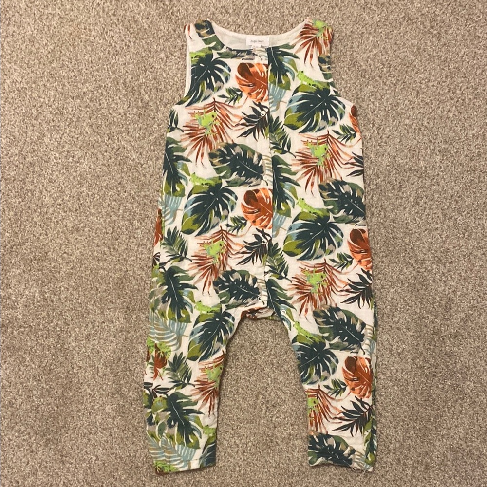 Angel Dear Tropical Leaf Print Jumpsuit 18-24 Months